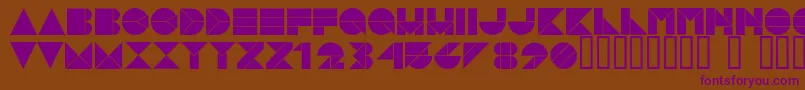 Police PangraphBlack – polices violettes sur fond brun