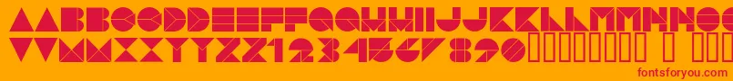 PangraphBlack Font – Red Fonts on Orange Background