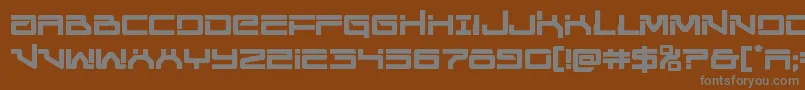 Шрифт Unitedplanetsbold – серые шрифты на коричневом фоне