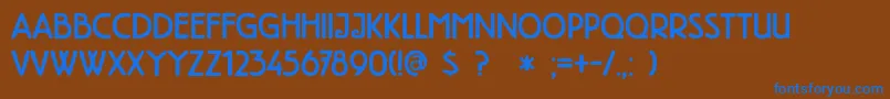 DkHighTea Font – Blue Fonts on Brown Background