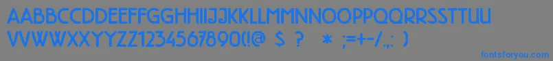 DkHighTea Font – Blue Fonts on Gray Background