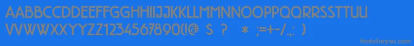 DkHighTea Font – Gray Fonts on Blue Background