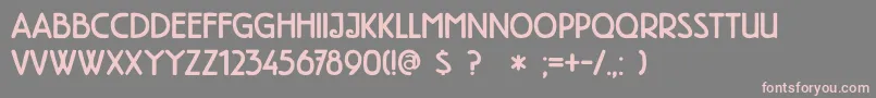 DkHighTea Font – Pink Fonts on Gray Background