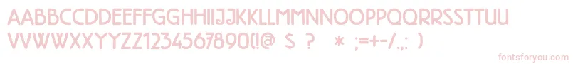 DkHighTea Font – Pink Fonts on White Background