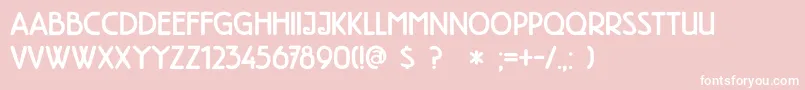 DkHighTea Font – White Fonts on Pink Background