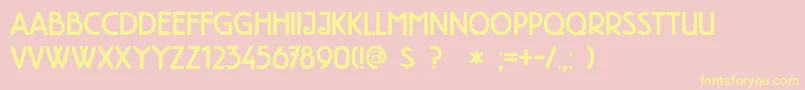 DkHighTea Font – Yellow Fonts on Pink Background