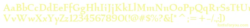 KallosItcMedium Font – Yellow Fonts