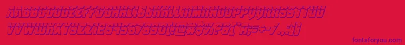 Antilleslaser3Dital Font – Purple Fonts on Red Background