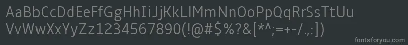 Saiba mais sobre a fonte AmbleLightCondensed Fonte AmbleLightCondensed – fontes cinzas em um fundo preto