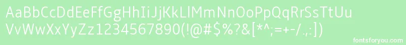 More about AmbleLightCondensed Font AmbleLightCondensed Font – White Fonts on Green Background