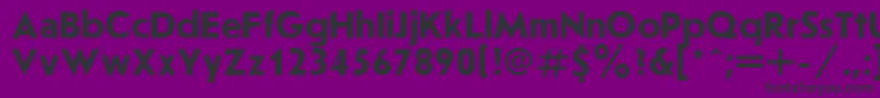 JournalSansserifBold.001.001 Font – Black Fonts on Purple Background