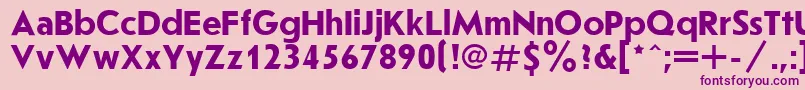 JournalSansserifBold.001.001 Font – Purple Fonts on Pink Background