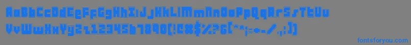 AlphaTaurusPro Font – Blue Fonts on Gray Background