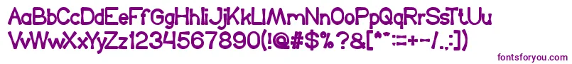 Шрифт KingOfTheWorld – фиолетовые шрифты