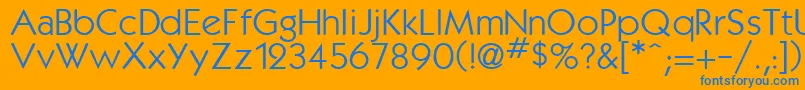 fuente Kabanabook – Fuentes Azules Sobre Fondo Naranja