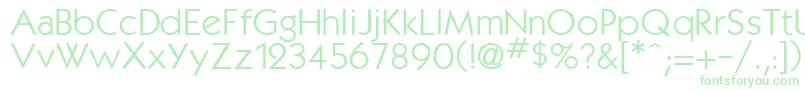 Kabanabook Font – Green Fonts on White Background