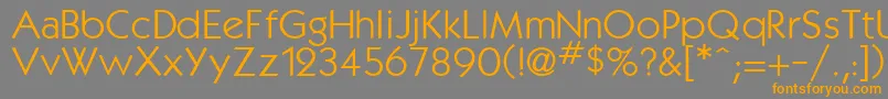Kabanabook Font – Orange Fonts on Gray Background