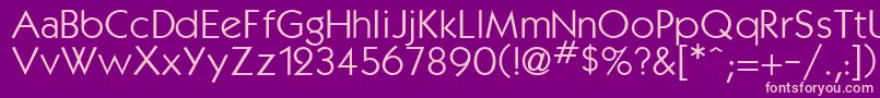 Kabanabook Font – Pink Fonts on Purple Background