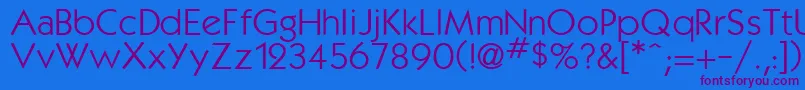 Kabanabook Font – Purple Fonts on Blue Background