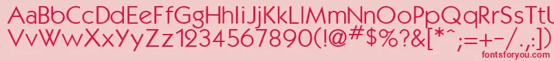 Kabanabook Font – Red Fonts on Pink Background