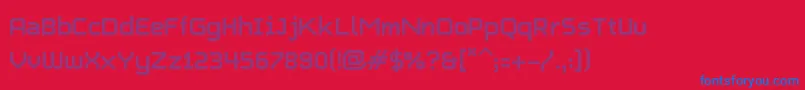 CharlieDotted Font – Blue Fonts on Red Background