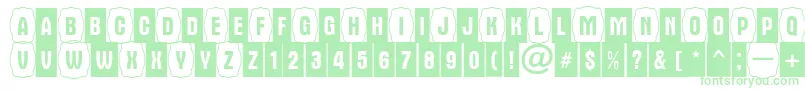 AAlternacmdc1cb Font – Green Fonts on White Background