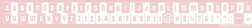 AAlternacmdc1cb Font – White Fonts on Pink Background