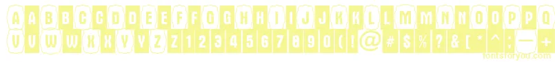 AAlternacmdc1cb-Schriftart – Gelbe Schriften