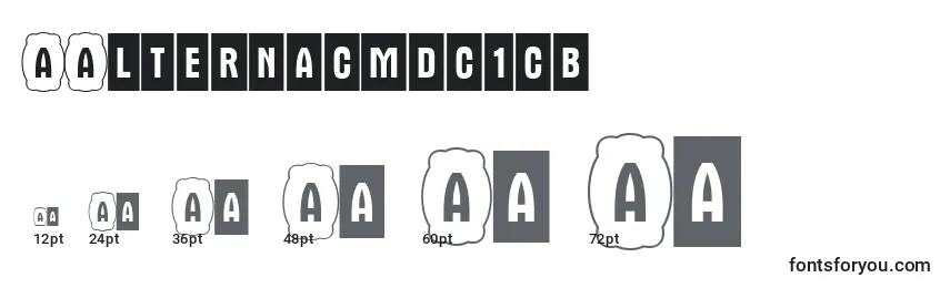 AAlternacmdc1cb Font Sizes