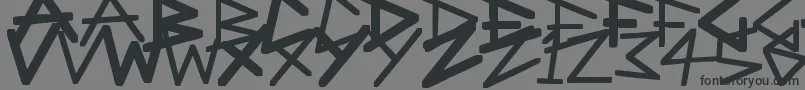 フォントAngularAnarchy – 黒い文字の灰色の背景