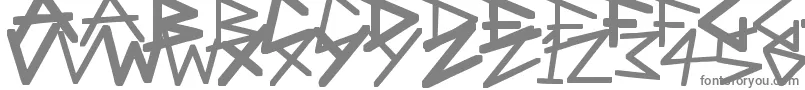 AngularAnarchy-Schriftart – Graue Schriften auf weißem Hintergrund