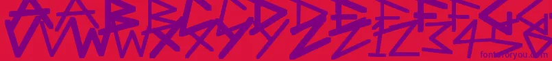 fuente AngularAnarchy – Fuentes Moradas Sobre Fondo Rojo