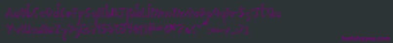 Xaphan2s Font – Purple Fonts on Black Background