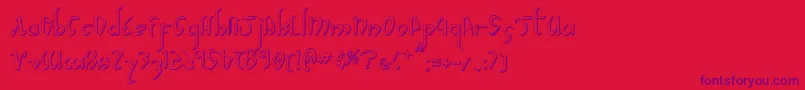 fuente Xaphan2s – Fuentes Moradas Sobre Fondo Rojo