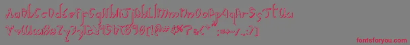 Xaphan2s Font – Red Fonts on Gray Background