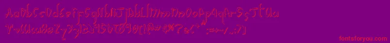 Xaphan2s Font – Red Fonts on Purple Background