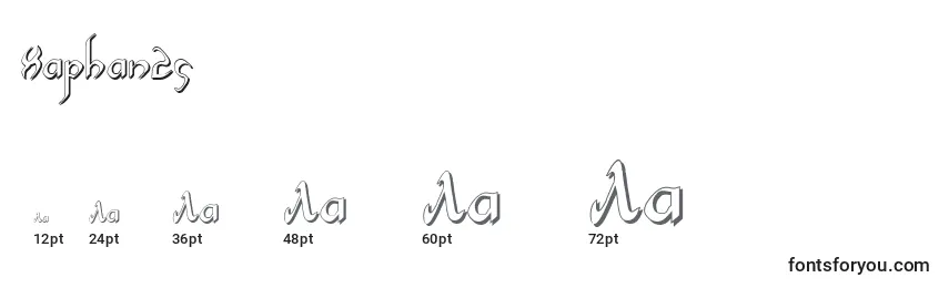 Größen der Schriftart Xaphan2s