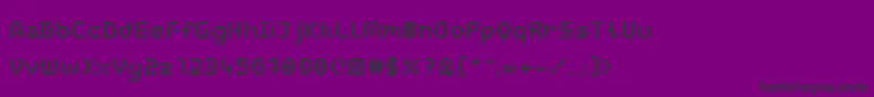 WebpixelBitmapMedium Font – Black Fonts on Purple Background