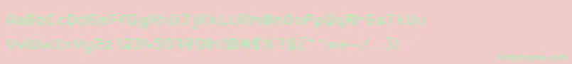 WebpixelBitmapMedium Font – Green Fonts on Pink Background