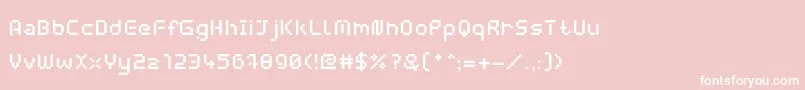 WebpixelBitmapMedium Font – White Fonts on Pink Background