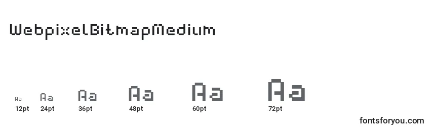 Größen der Schriftart WebpixelBitmapMedium