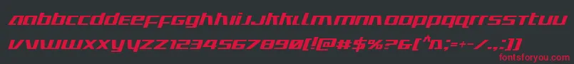 Ultramarinesital Font – Red Fonts on Black Background