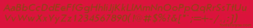 Jrs56C Font – Brown Fonts on Red Background