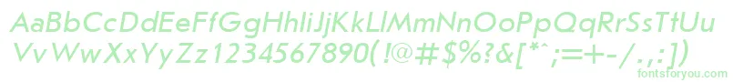 Jrs56C Font – Green Fonts on White Background