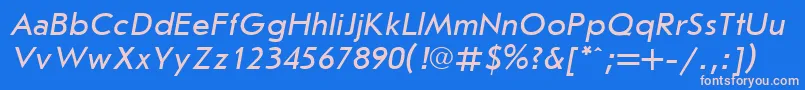More about Jrs56C Font Jrs56C Font – Pink Fonts on Blue Background