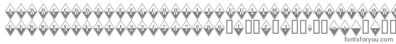 ARombybw-fontti – harmaat kirjasimet valkoisella taustalla