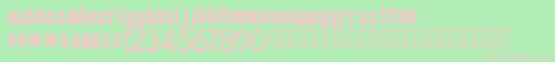 Gasoline Font – Pink Fonts on Green Background