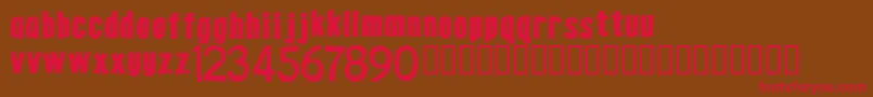 Gasoline Font – Red Fonts on Brown Background