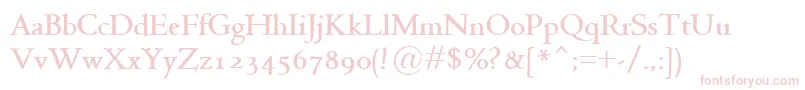 JensonClassicoBold Font – Pink Fonts on White Background