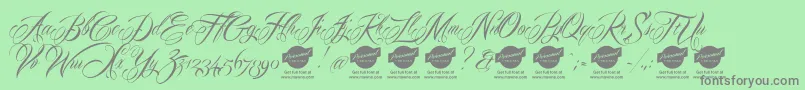 Mardiandemo Font – Gray Fonts on Green Background